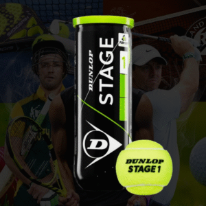 Dunlop Stage 1 Green Dot Tennis Ball Tin (3 balls)