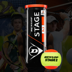Dunlop Stage 2 Orange Dot Tennis Ball Tin (3 balls)